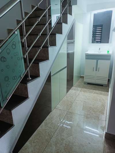 Bathroom, Staircase Designs by Home Automation Amal Thygarajan, Ernakulam | Kolo