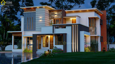 Exterior, Lighting Designs by Architect Dmax 3ddesign, Alappuzha | Kolo