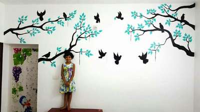 Wall Designs by Interior Designer Sumin Arackal , Ernakulam | Kolo