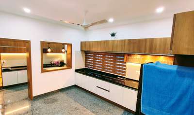 Kitchen, Lighting, Storage Designs by Interior Designer Mahin Lush, Idukki | Kolo