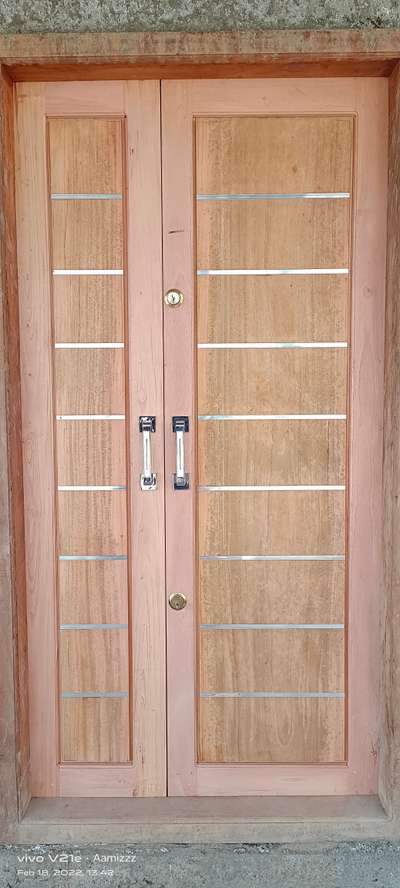 Door Designs by Carpenter Ajimon Ravi, Idukki | Kolo