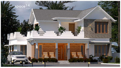 Exterior Designs by Civil Engineer Jobin kv, Wayanad | Kolo