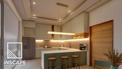 Kitchen, Lighting, Storage Designs by Architect INSCAPE ARCHITECTS, Kozhikode | Kolo