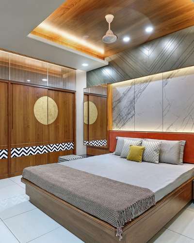 Ceiling, Furniture, Lighting, Storage, Bedroom Designs by Architect Mohd Rameez, Meerut | Kolo