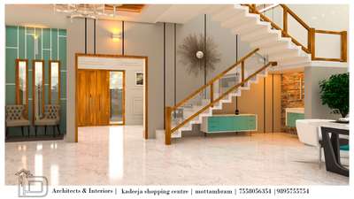 Living, Lighting, Furniture, Staircase, Storage Designs by Contractor id  architects and interiors , Kannur | Kolo