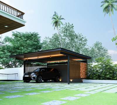 Outdoor Designs by Civil Engineer 3LINES DESIGN BUILD CONTRACT, Malappuram | Kolo