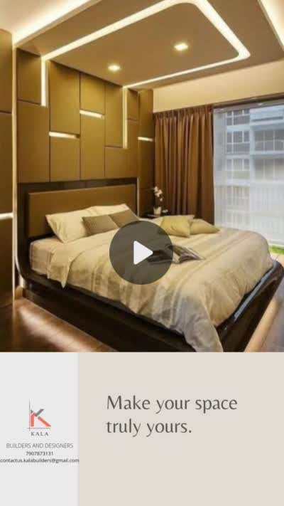Bedroom Designs by Contractor kala builders designers, Alappuzha | Kolo