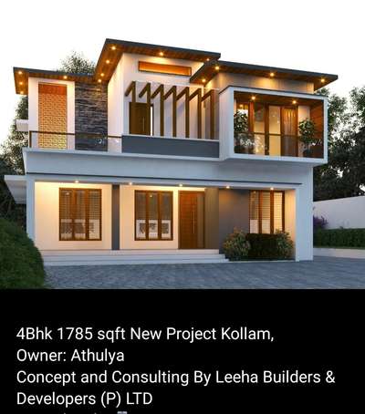 Exterior, Lighting Designs by Contractor sneha leeha builders, Kannur | Kolo