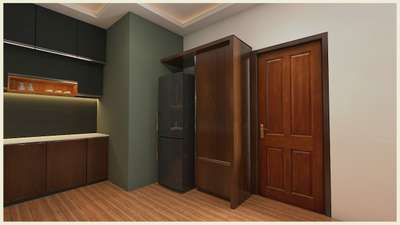 Door, Kitchen, Lighting, Storage Designs by Architect Keystone  builders, Thiruvananthapuram | Kolo