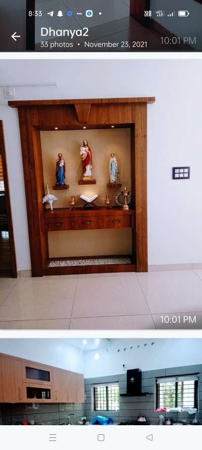 Lighting, Prayer Room, Storage Designs by Carpenter sanil kp, Thrissur | Kolo