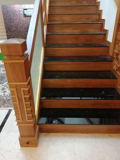 Staircase Designs by Carpenter sanoop mk sanoop mk, Kannur | Kolo
