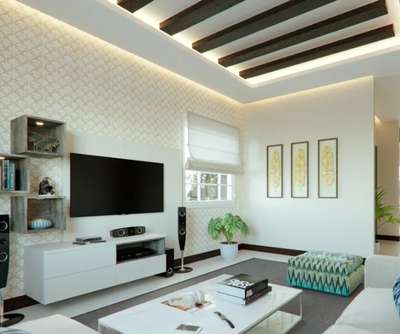 Furniture, Living, Storage, Table, Lighting Designs by Interior Designer Unique interoir, Gurugram | Kolo