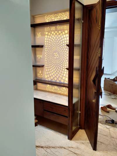 Prayer Room, Storage Designs by Carpenter राजकुमार कदम, Indore | Kolo
