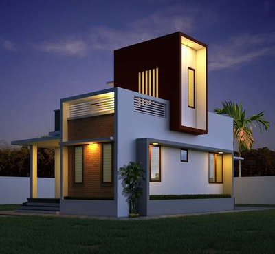 Exterior, Lighting Designs by Civil Engineer പ്രവീൺ കുമാർ, Palakkad | Kolo