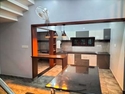 Kitchen, Lighting, Storage Designs by Contractor MN Construction, Palakkad | Kolo