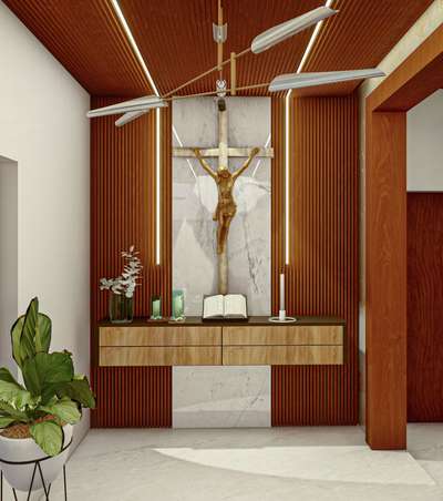Prayer Room Designs by Architect Avin Jos mechery, Thrissur | Kolo