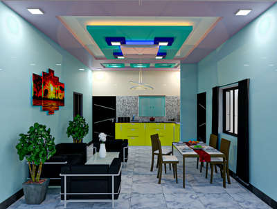 Ceiling, Dining, Furniture, Table Designs by Architect Ar Salman Haider, Delhi | Kolo