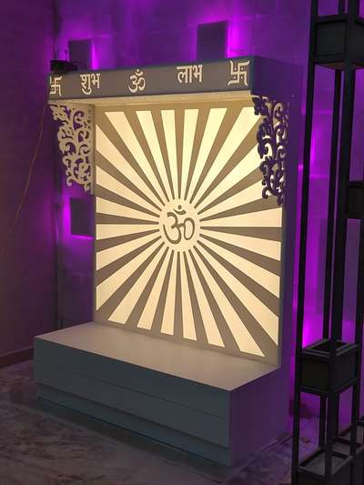 Lighting, Prayer Room, Storage Designs by Carpenter Nadeem Khan, Ghaziabad | Kolo