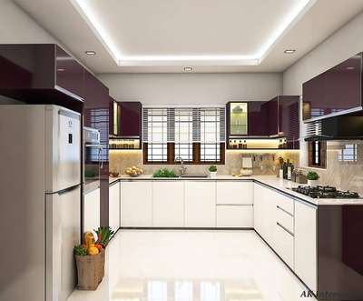 Kitchen, Storage Designs by Interior Designer hamdan shameer, Thiruvananthapuram | Kolo