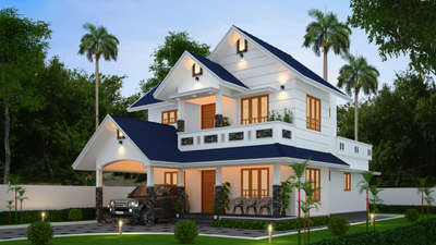Exterior, Lighting Designs by 3D & CAD jithin jacob koshy, Kottayam | Kolo