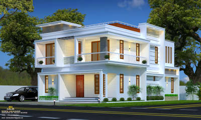 Exterior, Lighting Designs by 3D & CAD EDEN INTERIORS   3D Designs, Kottayam | Kolo