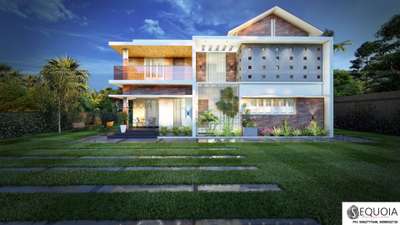 Exterior, Lighting Designs by 3D & CAD Sequoia Architects, Thrissur | Kolo