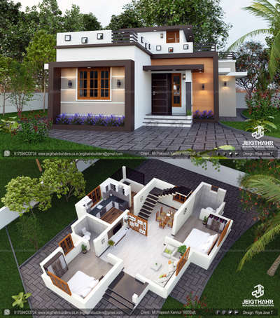 Exterior Designs by Contractor JEIGTHAHR  BUILDERS AND DEVELOPERS, Thrissur | Kolo
