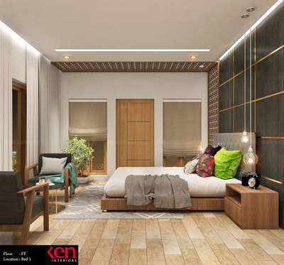 Bedroom, Furniture, Lighting, Wall, Storage Designs by Architect Ar anulashin , Malappuram | Kolo