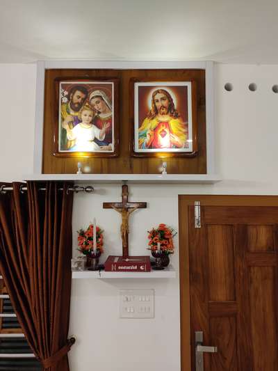 Prayer Room Designs by Interior Designer Akhil Chithran, Kottayam | Kolo