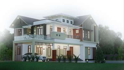 Exterior Designs by 3D & CAD Vishnu  N R, Kottayam | Kolo