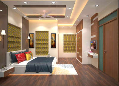 Ceiling, Furniture, Lighting, Storage, Bedroom Designs by Contractor EDGE interior, Kozhikode | Kolo
