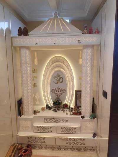 Prayer Room, Storage Designs by Carpenter Gurjeet Singh, Karnal | Kolo