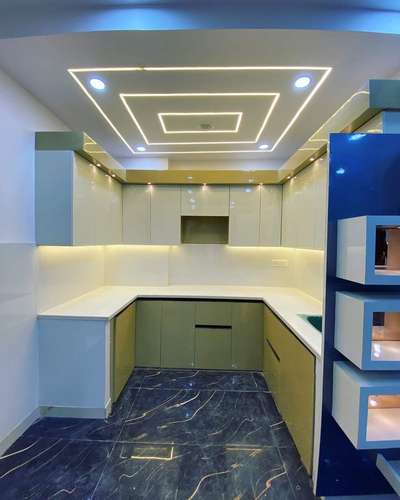 Ceiling, Lighting, Kitchen, Storage Designs by Contractor Ashu  Saifi , Delhi | Kolo