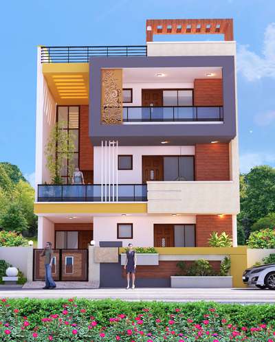 Exterior, Lighting Designs by 3D & CAD Gaurav Nagarwal, Jaipur | Kolo
