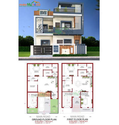 Exterior, Plans Designs by Architect Arjun Ginare, Indore | Kolo