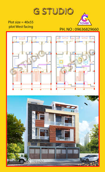 Exterior, Plans Designs by 3D & CAD Gaurav Nagarwal, Jaipur | Kolo