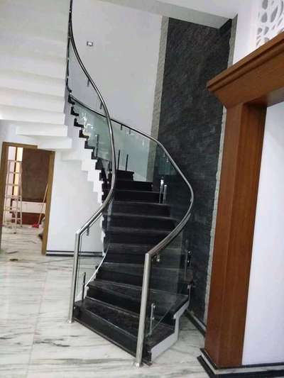 Staircase Designs by Fabrication & Welding Anoop Kunjumon, Kottayam | Kolo