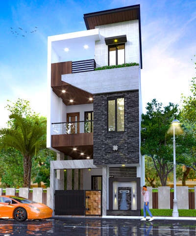Exterior, Lighting Designs by Civil Engineer Shubham  Shitut, Indore | Kolo