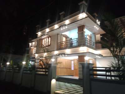 Exterior, Lighting Designs by Painting Works Vinamzi Andrews, Alappuzha | Kolo