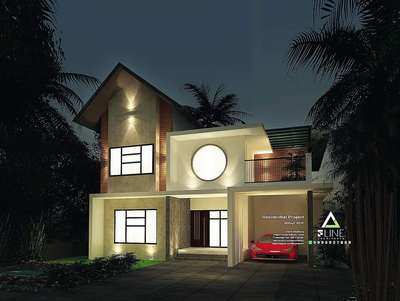 Exterior, Lighting Designs by Architect AB FAISAL, Malappuram | Kolo