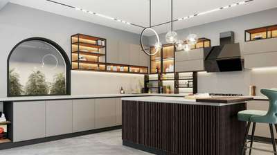 Kitchen, Lighting, Storage Designs by Interior Designer Shivi kumar, Panipat | Kolo