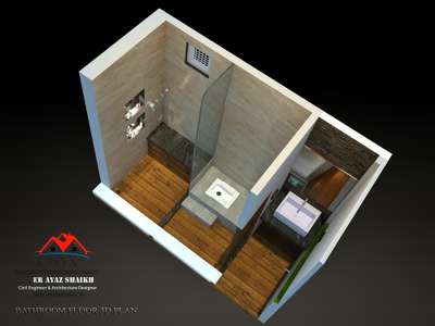 Bathroom Designs by 3D & CAD Ayaz shaikh, Alirajpur | Kolo