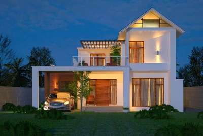 Exterior, Outdoor, Bedroom, Dining, Storage, Living, Kitchen, Bathroom, Prayer Room, Plans Designs by Architect axishomz  architecture , Kozhikode | Kolo