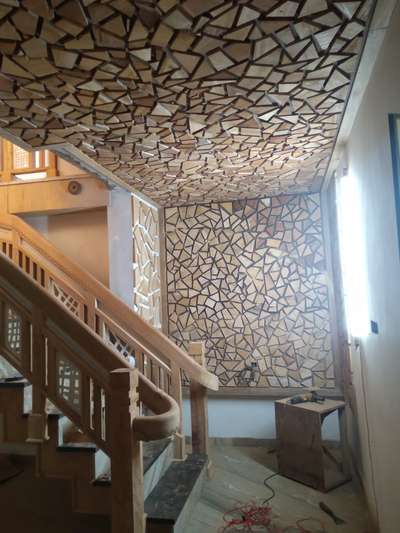 Wall, Staircase Designs by Carpenter Prakash prakash, Kasaragod | Kolo
