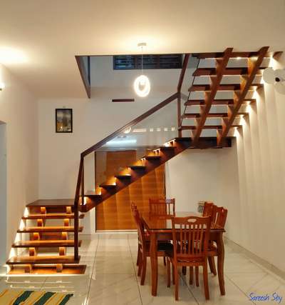 Staircase, Dining Designs by Carpenter sareesh m s, Wayanad | Kolo