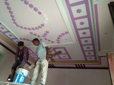 Ceiling Designs by Painting Works सरफू दीन सरफू दीन, Alwar | Kolo