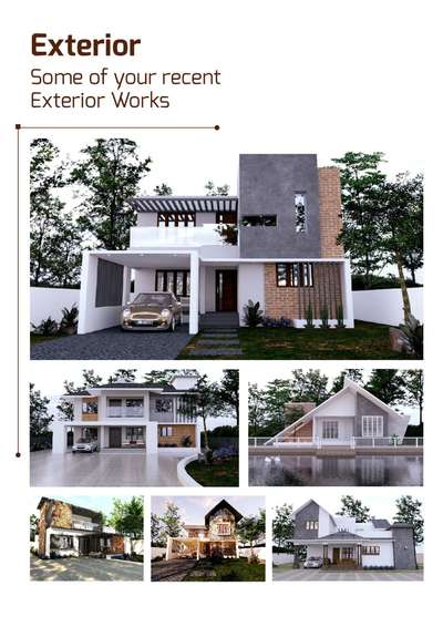 Exterior Designs by Interior Designer Vineeth Puthenparampil, Kottayam | Kolo