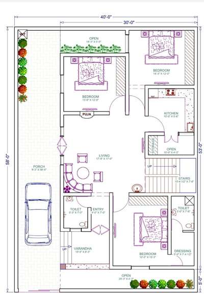 Plans Designs by Civil Engineer Hardika Singh, Ujjain | Kolo