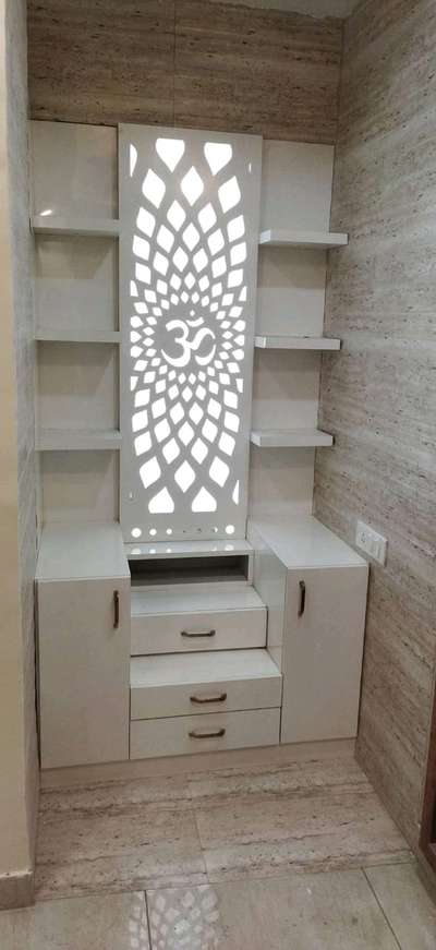 Prayer Room, Storage Designs by Carpenter aanuj goyal, Ghaziabad | Kolo