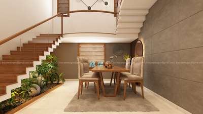 Dining, Furniture, Staircase, Table Designs by Interior Designer Salim N, Thrissur | Kolo